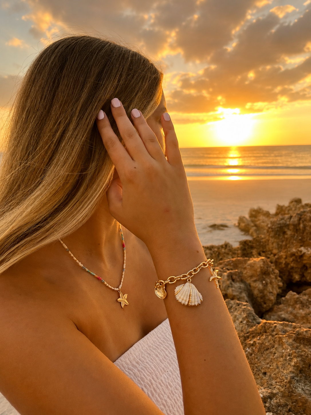 Summer Tide Beaded Starfish Necklace | Summit & Coast